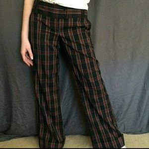 👌Blue and red plaid pants